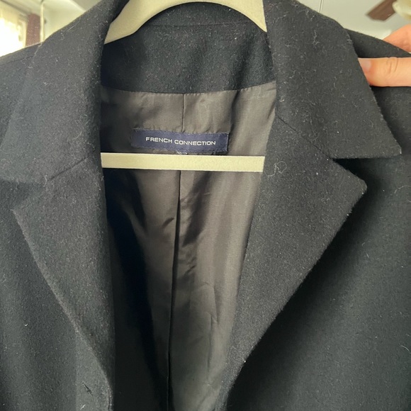 French Connection black wool coat - Picture 4 of 5